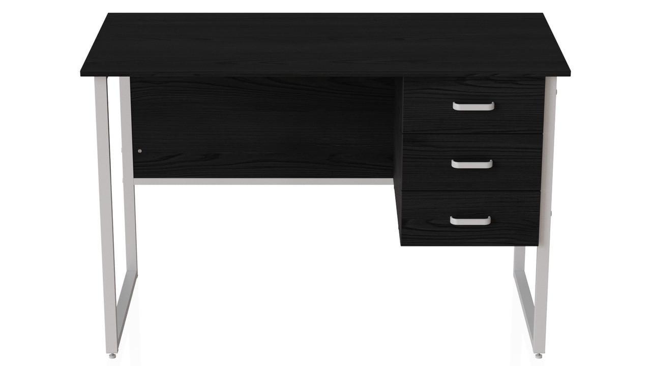 Комп'ютерний стіл Ferrum-decor Гаррі ДСП 32 мм 75x120x60 см Білий/Сосна Кембра (FRD-104059)