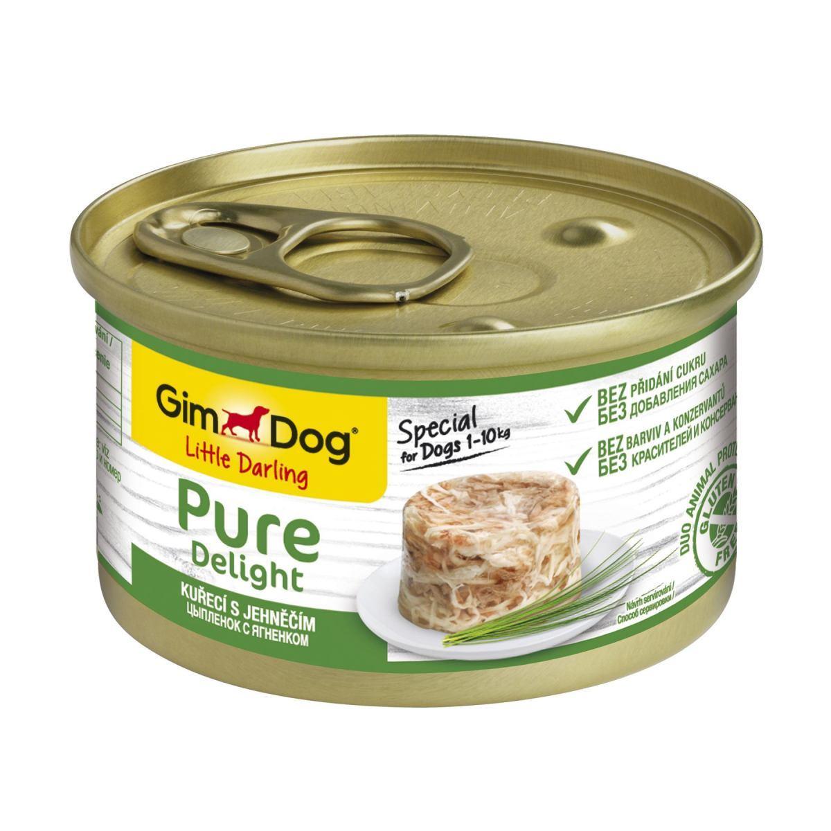 Корм влажный для собак GimDog LD Pure Delight с курицей и ягненком 85 г (1789920173)