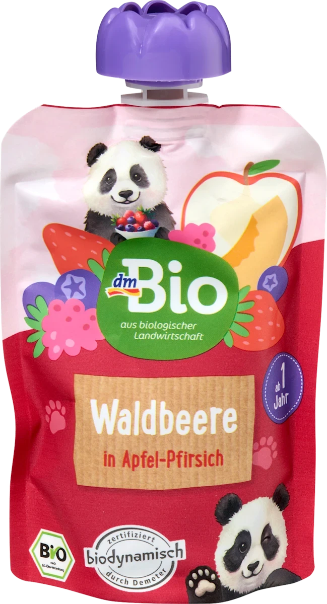 Фруктове пюре/пауч з лісовими ягодами BIO для дітей з 12 місяців 100 г (2764861618) Фруктове пюре/пауч з лісовими ягодами BIO для дітей з 12 місяців 100 г (2764861618)