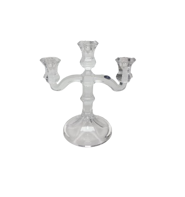 Підсвічник Bohemia на 3 свічки богемське скло 25,5 см