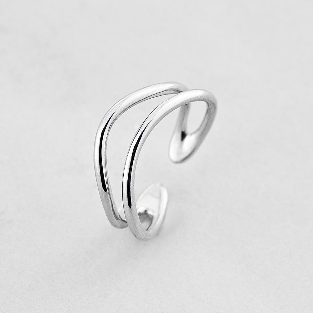 Серебряное кольцо Minimal Прочность (6101)