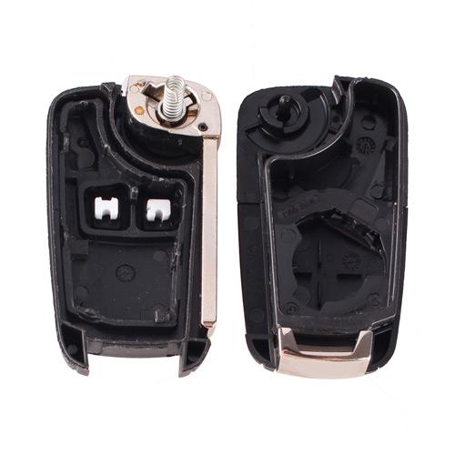 Заготовка-корпус для ключа запалювання автомобіля під чіп 2 кнопки для Opel Astra 2 HU100 Black (510114) - фото 3 Заготовка-корпус для ключа запалювання автомобіля під чіп 2 кнопки для Opel Astra 2 HU100 Black (510114) - фото 3