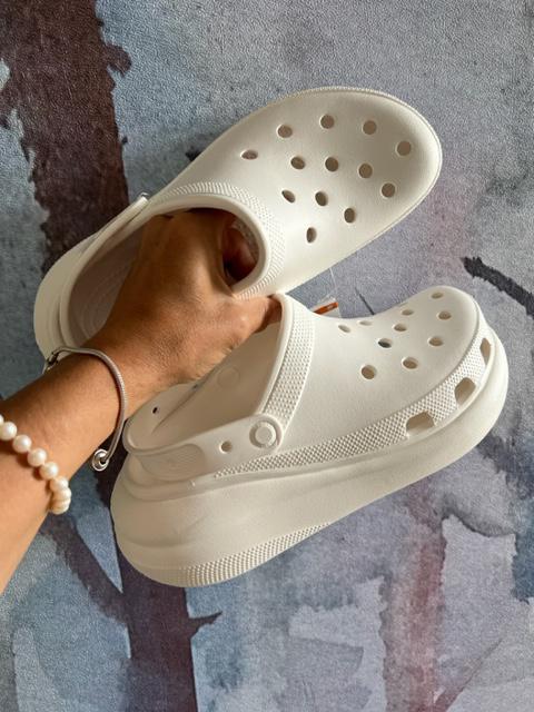 Сабо на платформе Crocs Classic Crush р. W8/EUR 38-39 White (12130003) - фото 7