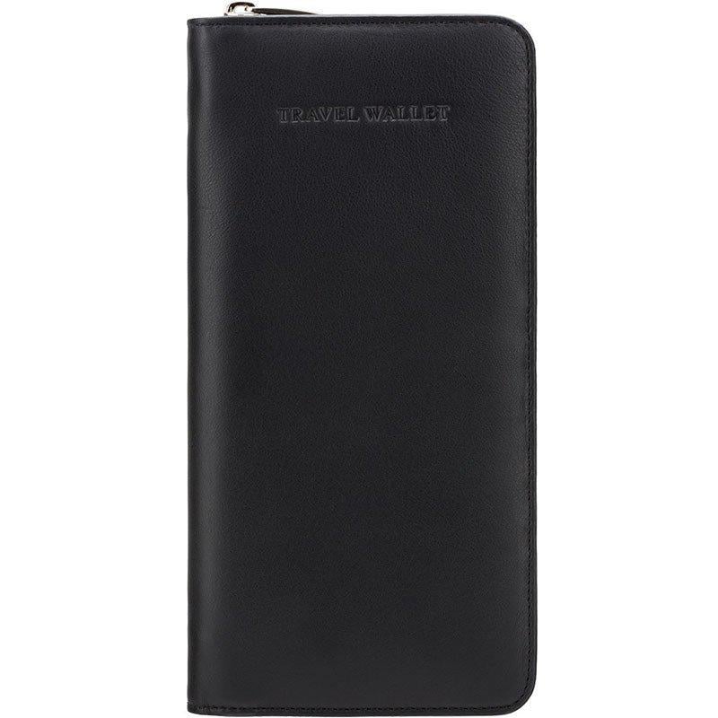 Портмоне дорожное кожаное Visconti Polo Black (1157 BLK)