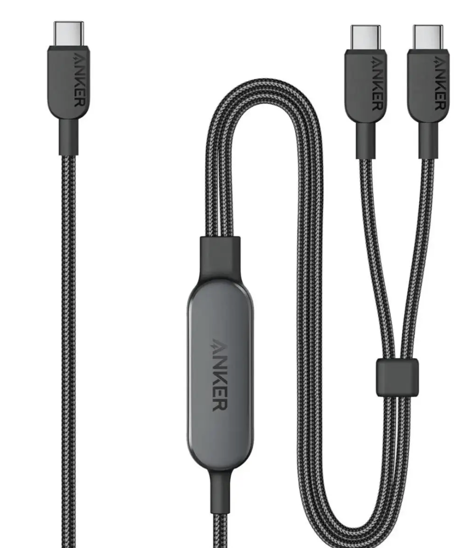 Кабель Anker 2in1 USB-C to USB-C 140W 1,2 м Black (2447122953)