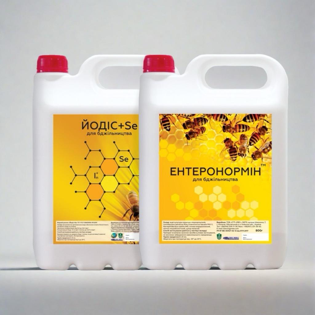 Пробіотик Ентеронормін з Йодіс+Se для бджільництва 800 г/4000 мл