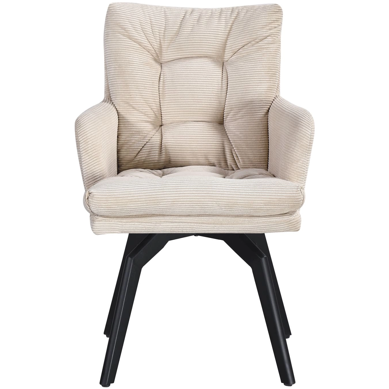 Стул обеденный Chance с подлокотниками поворотный 180° Brown velvet (13515)