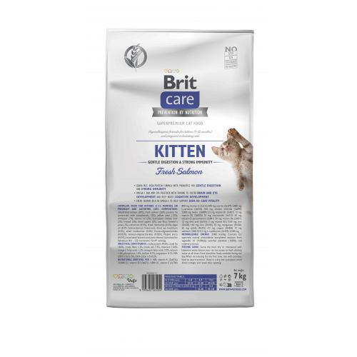 Корм сухий Brit Care Cat by Nutrition Kitten Gentle Digestion Strong Immunity с лососем 7 кг - фото 3 Корм сухий Brit Care Cat by Nutrition Kitten Gentle Digestion Strong Immunity с лососем 7 кг - фото 3