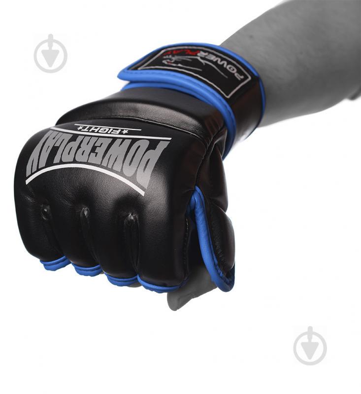 Рукавички для MMA PowerPlay 3058 Чорно-cині XL (PP_3058_XL_Black/Blue)