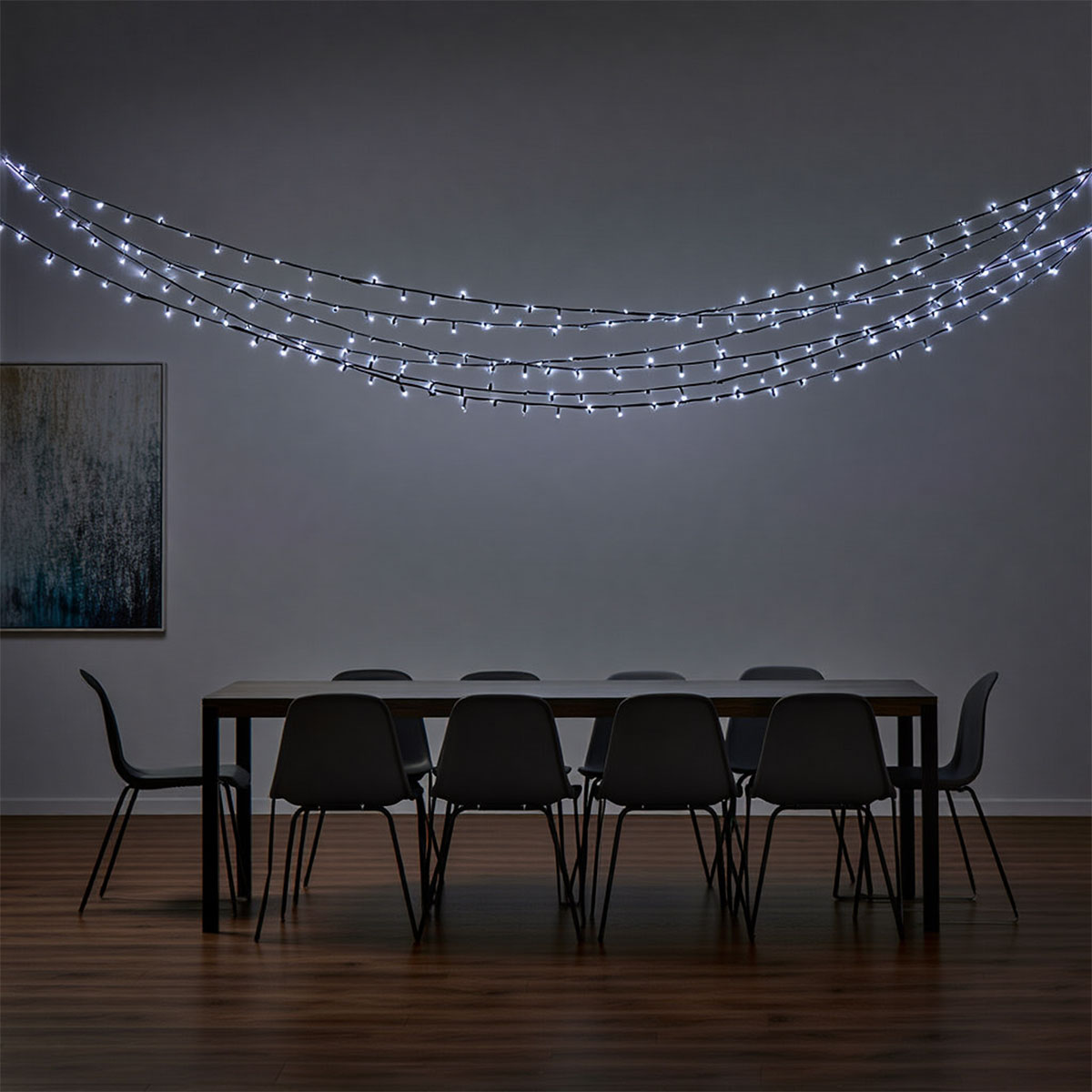 Гирлянда нитка уличная новогодняя с солнечной батареей и пультом 100 м 1000 LED диодов черный провод Белый свет (SB1000L100MBW) - фото 8 Гирлянда нитка уличная новогодняя с солнечной батареей и пультом 100 м 1000 LED диодов черный провод Белый свет (SB1000L100MBW) - фото 8