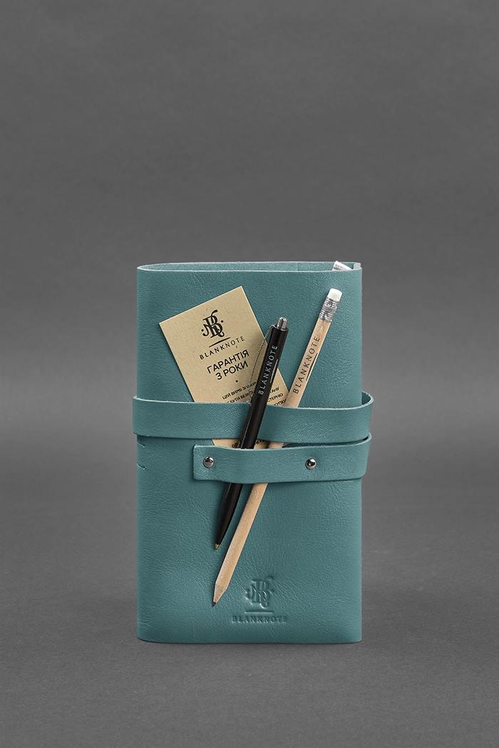 Блокнот жіночий шкіряний Софт-бук 1.0 Бірюзовий (A-027341) - фото 5 Блокнот жіночий шкіряний Софт-бук 1.0 Бірюзовий (A-027341) - фото 5