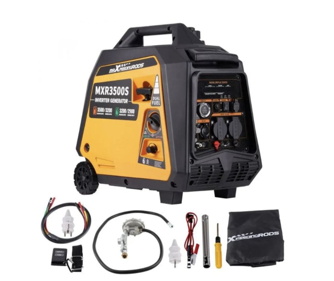Генератор инверторный бензиново-газовый MaXpeedingRods MXR3500s 3,5 кВт двухтопливный 230 В с электростартером (38990092)