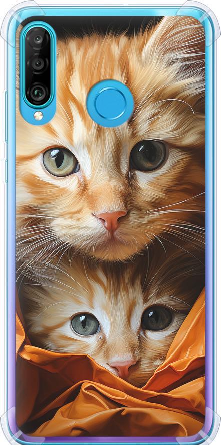 Чехол на Huawei P30 Lite Котики 2 (5664sp-1651-42517)