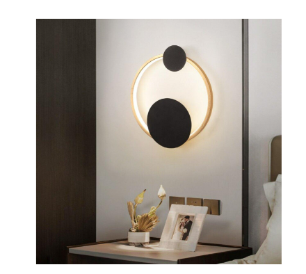 Бра настенная Sirius светодиодная 14W Золотой/Черный ( 8912 LH 14W D250*H60 gold+black) - фото 5