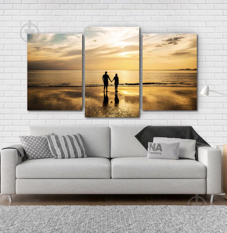 Модульна картина Poster-land Пара на пляжі (53х100см) Art-195_3