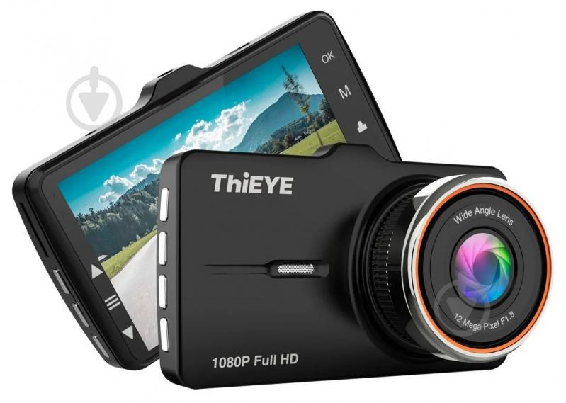 Автомобильный видеорегистратор ThiEYE Carbox 5R 1080p Full HD с камерой заднего вида и картой памяти на 32 GB Черный - фото 5