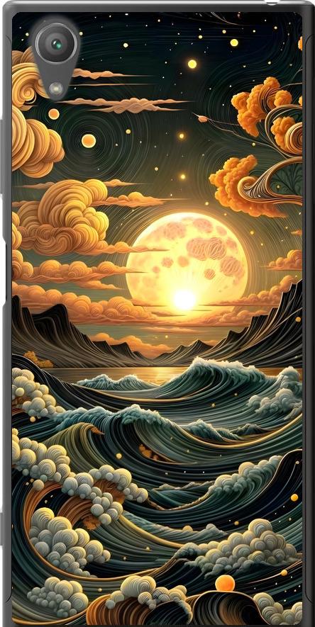 Чехол на Sony Xperia XA1 Plus G3412 Арт волны (6332u-1129-42517)