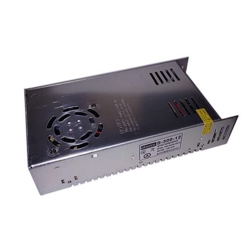 Блок живлення металевий 12V 25А 300W 3-кан для LED-стрічок CCTV UAlectric