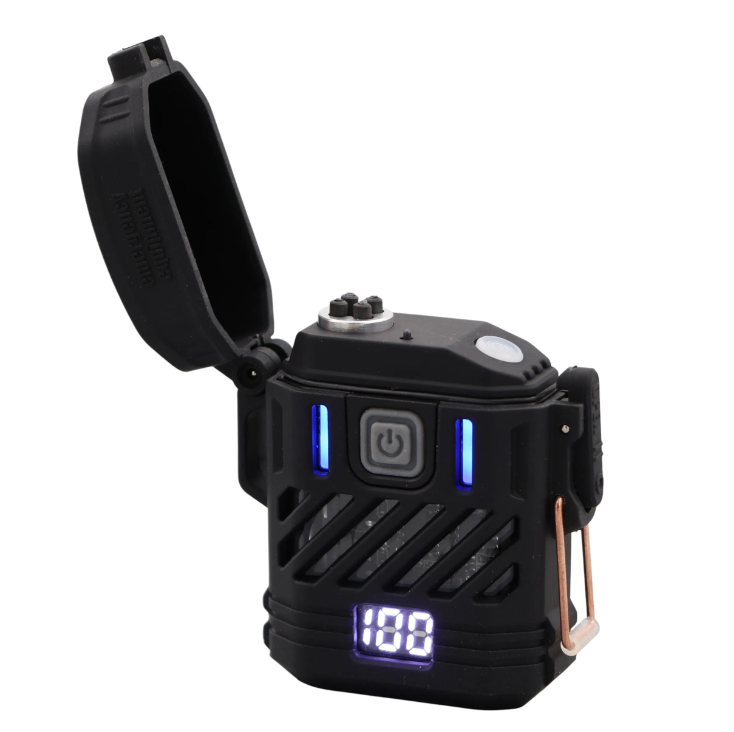 Зажигалка плазменная с фонариком JB Tacticals JB-01 USB-C 220Lm Черный (2612020080)