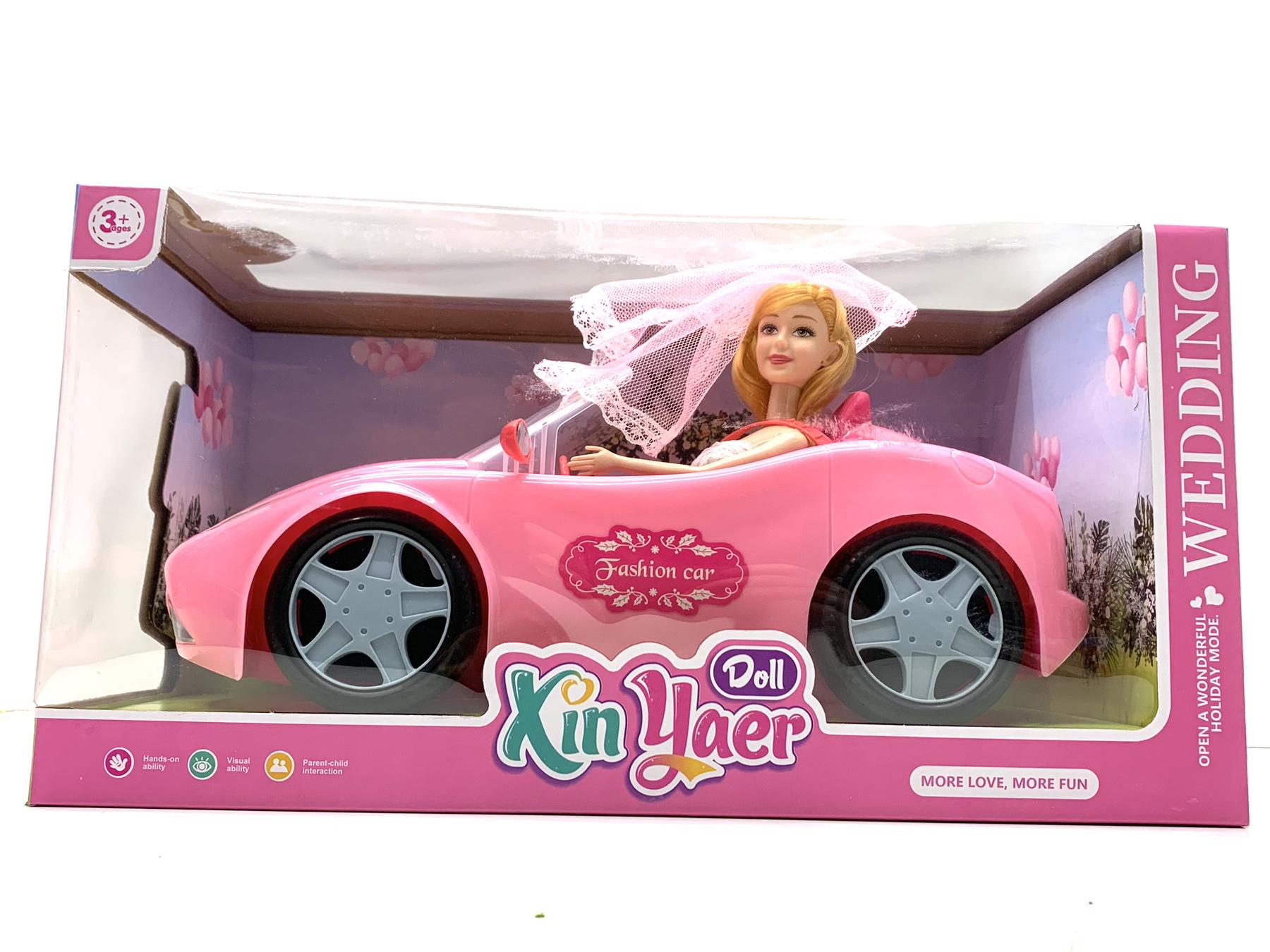 Кукла невеста Вид 1 27 см с машиной 33,5 см Розовый (925-179-80-81)