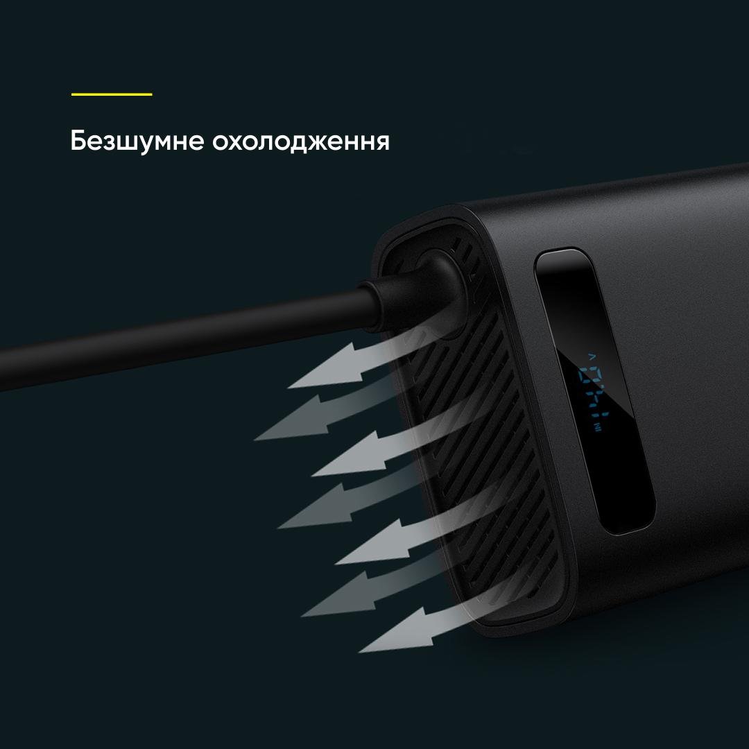 Автомобильный инвертор BASEUS In Car Inverter 150W 220V CN/EU Black (CRNBQ-A01) - фото 14