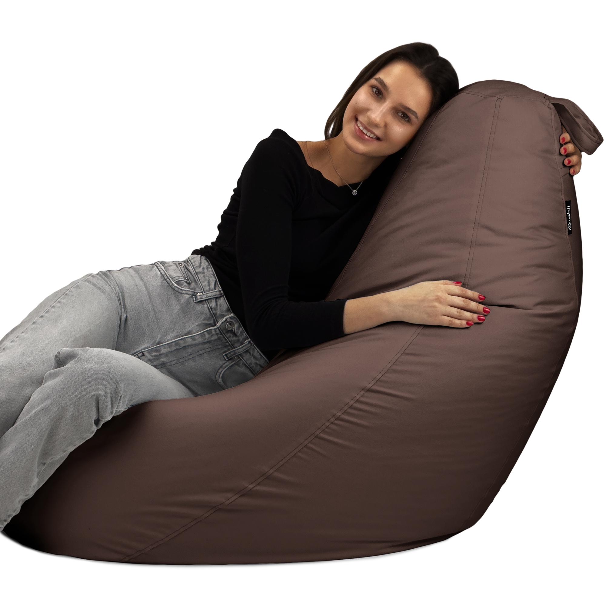 Кресло-мешок Студия Комфорта Груша оксфорд флекс 150х100 см Коричневый (9012313) - фото 5