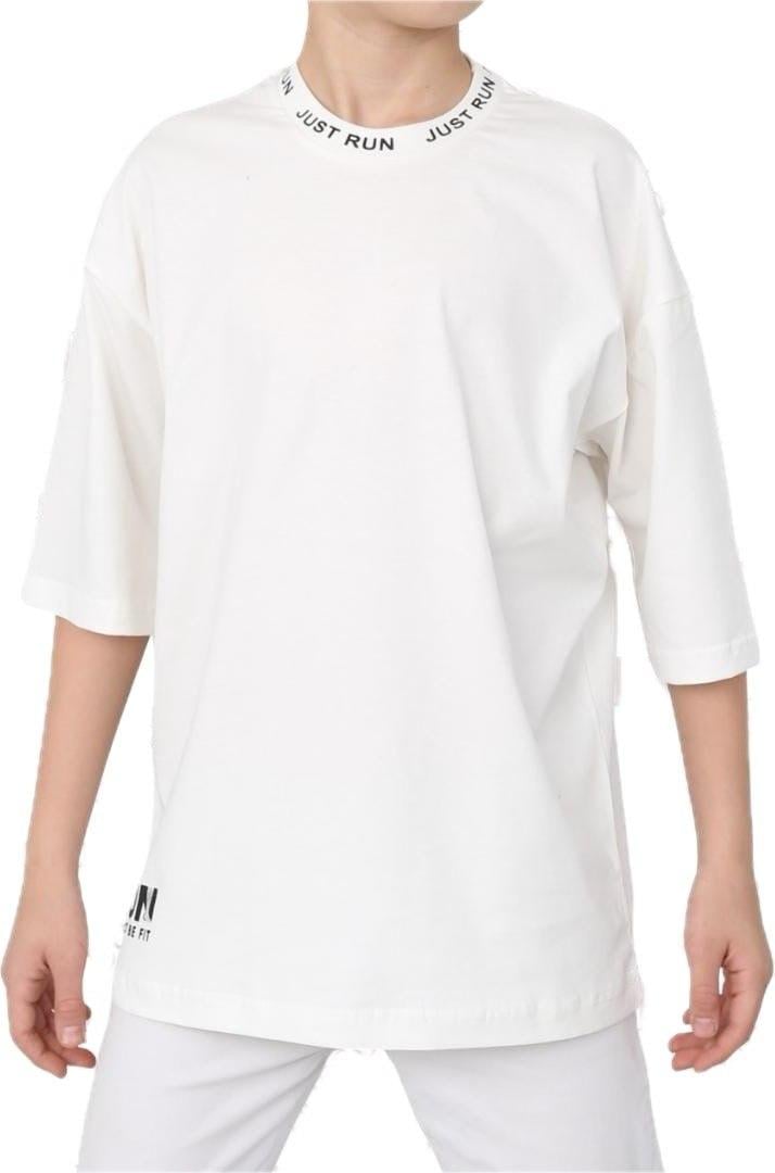 Футболка подростковая оверсайз 170 см Молочный (06474)