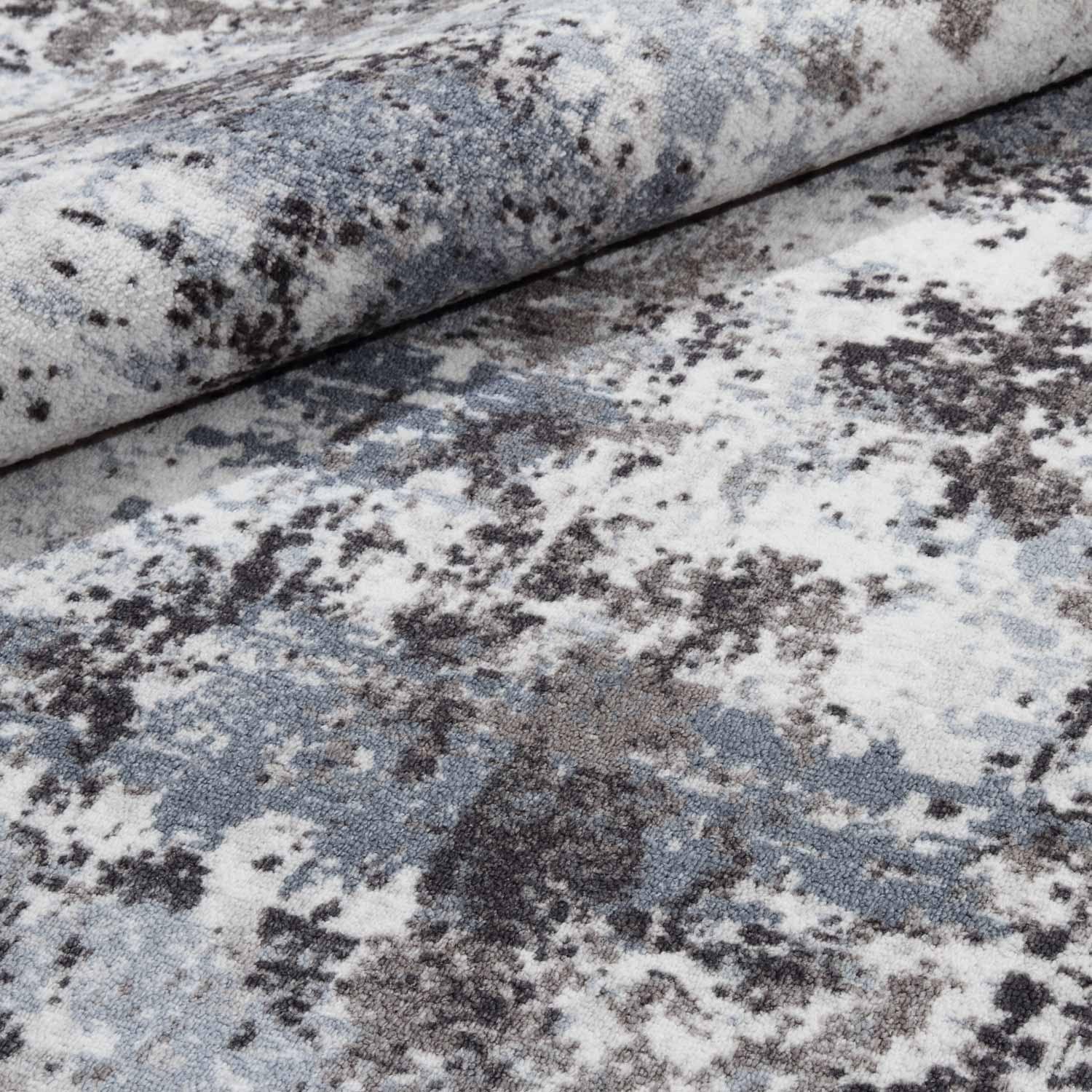 Килим безворсовий на гумовій основі Dakaria ATHENS RUN 22093370220-p11 1x1,5 м Сірий/Блакитний (00-00021540) - фото 6