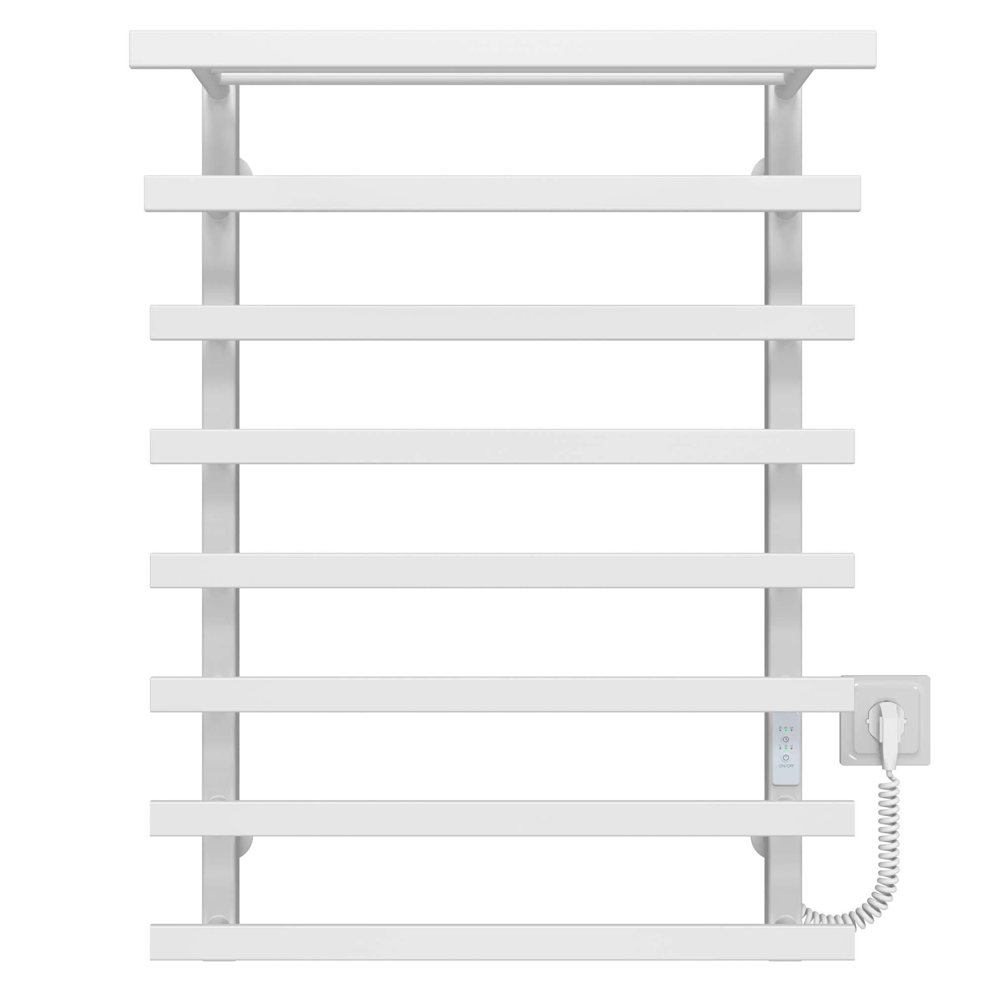 Полотенцесушитель электрический Deffi Agata П8 WD04 правое подключение нержавеющая сталь 500х800 мм Белый (A.AG.80.50.8.EWR2)