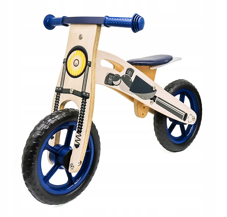 Дитячий дерев'яний біговел 2-5 років Синій (22356)