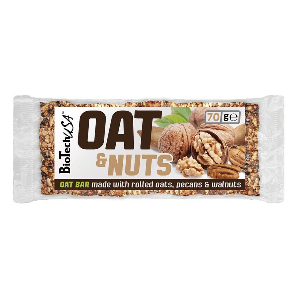 Батончик BioTeсh Oat and Nuts 70 г
