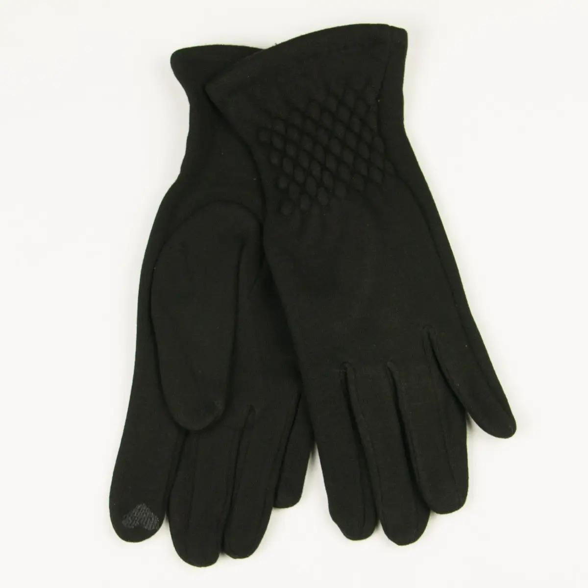 Перчатки женские трикотажные на плюше M (№ 19-1-3/5)