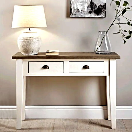 Столик консольний з дерева Анджу Зефір-капучино (СОО-00012009)