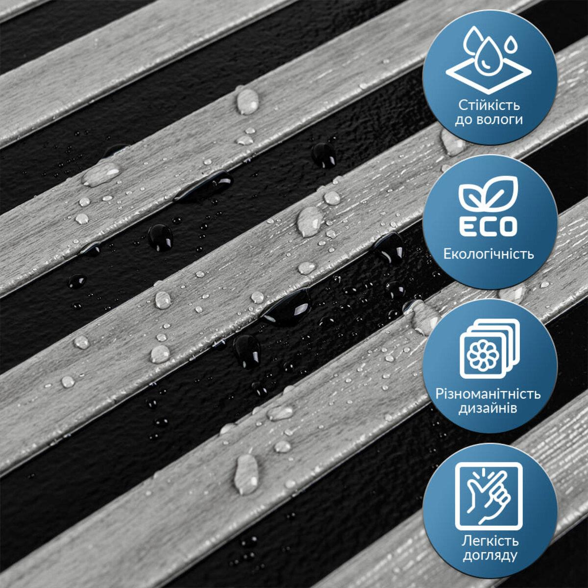 Панель-рейка 665х665х5 мм Silver/Black (D SW-00002532) - фото 5