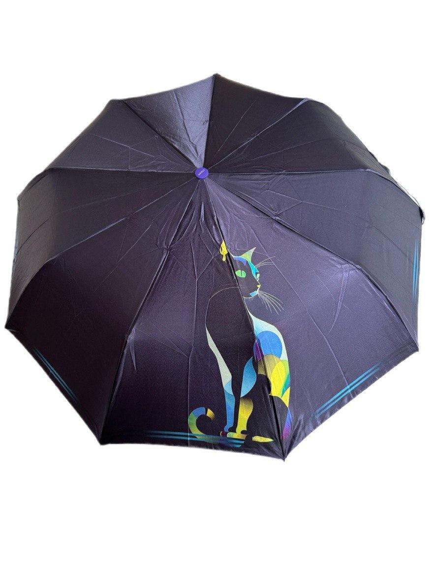 Парасолька напівавтомат Mario з принтом Кішка антивітер Синій (210/5) - фото 2 Парасолька напівавтомат Mario з принтом Кішка антивітер Синій (210/5) - фото 2