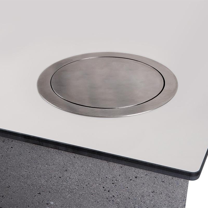 Система под ведро для мусора в столешницу Ferro Fiori нержавеющая сталь d 200 мм Алюминий (169883)