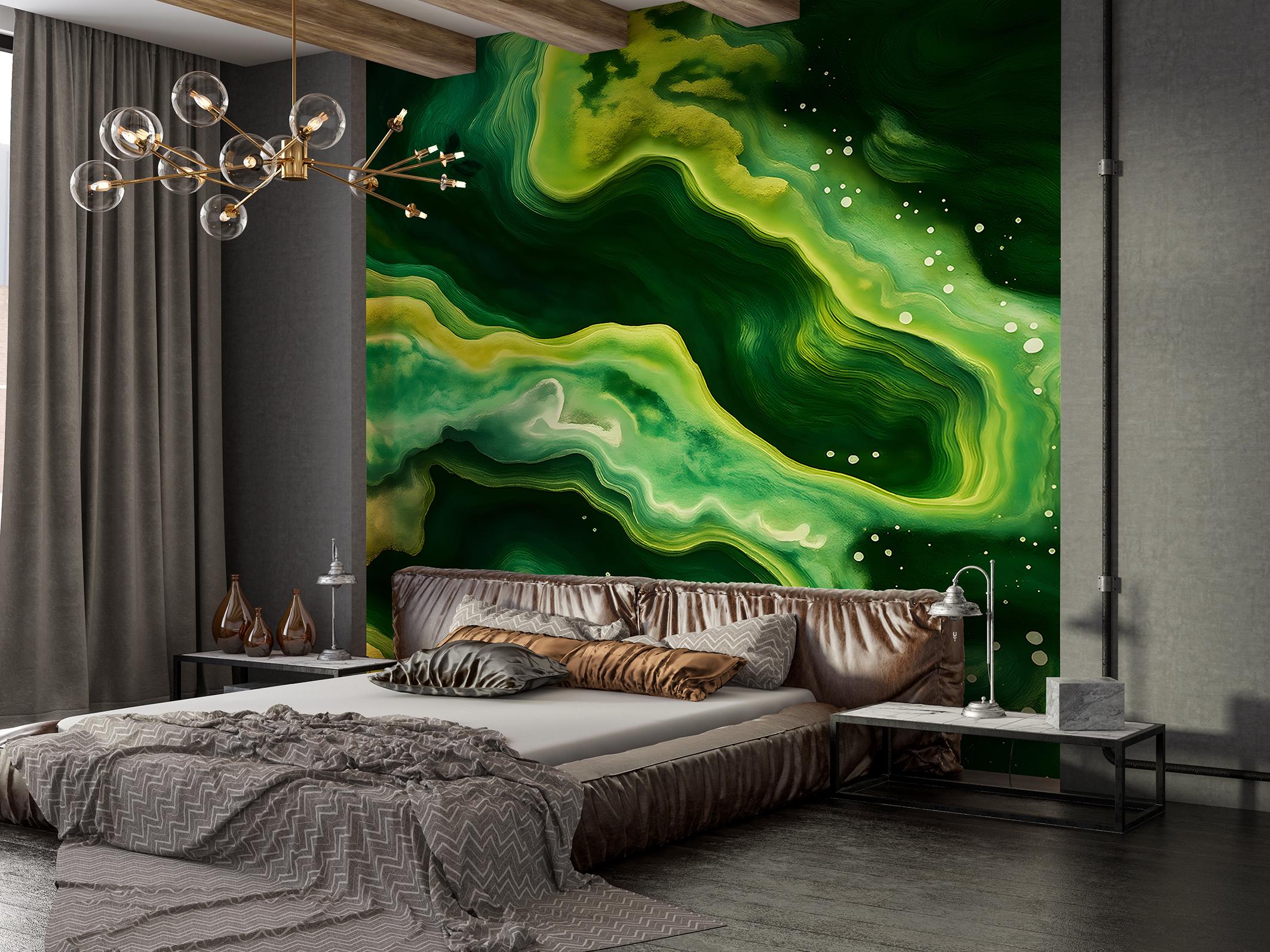 Фотообои флизелиновые Upstream Яркий зеленый цвет 245х368 см (S5WTR-036/7) - фото 6 Фотообои флизелиновые Upstream Яркий зеленый цвет 245х368 см (S5WTR-036/7) - фото 6