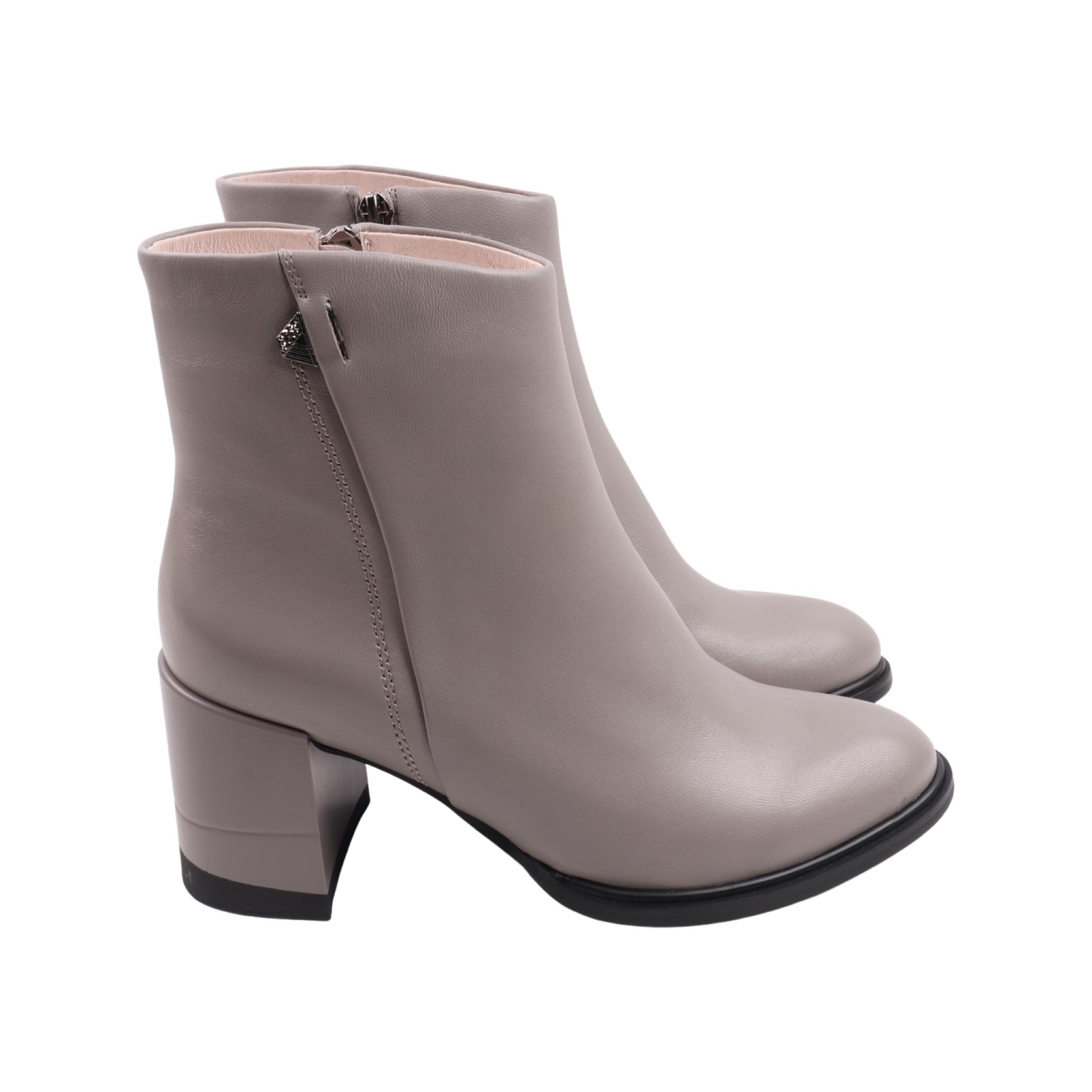 Ботильйони жіночі Molka натуральна шкіра р. 37 Сірий (289-23DH)