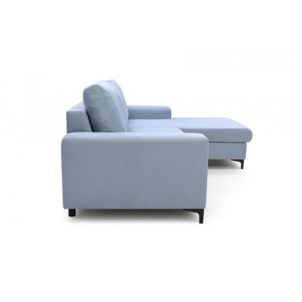 Диван угловой Perfect Home Аlta из натурального дерева/ДСП/ткани Pegasus 72 Голубой (49577) - фото 4