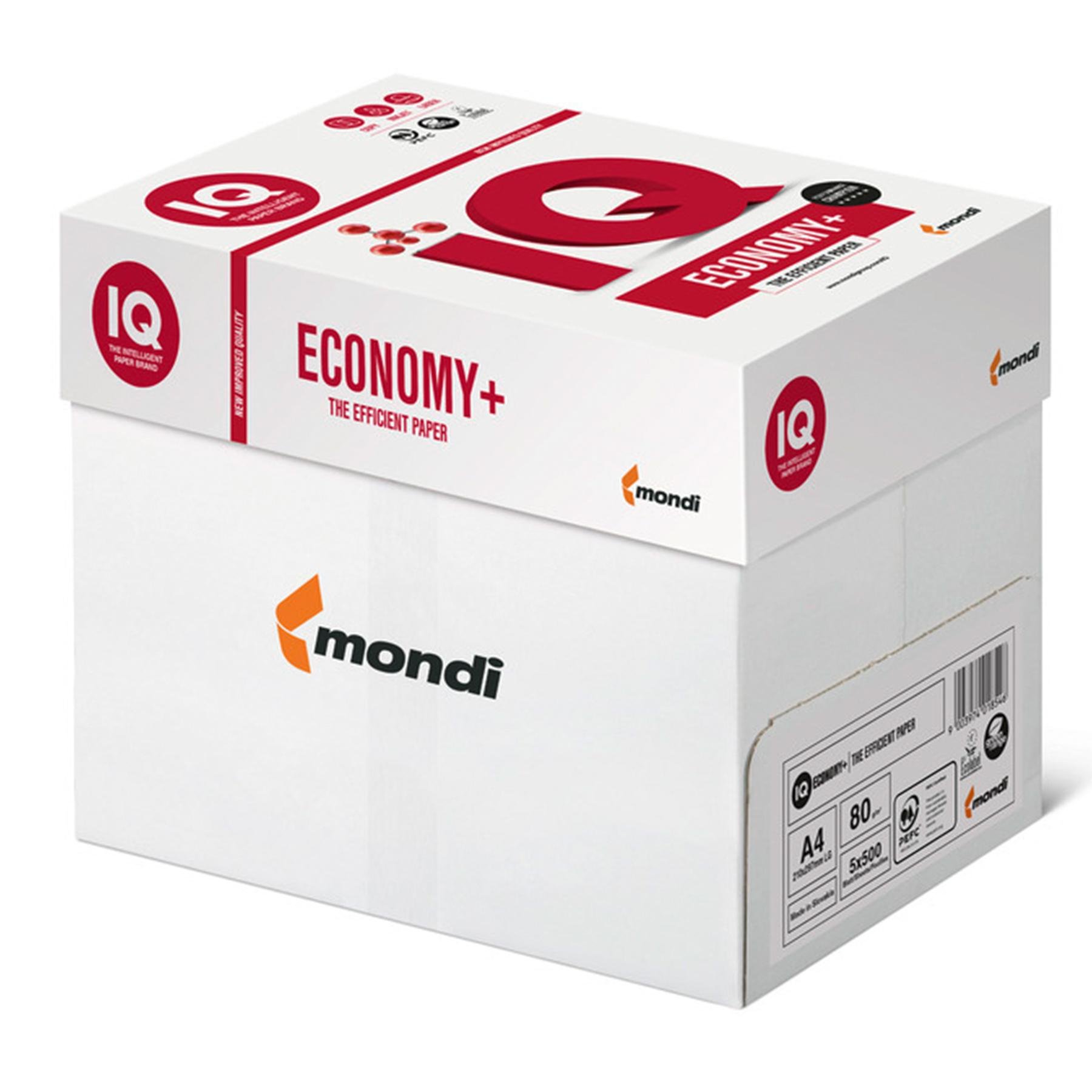 Бумага офисная IQ Economy A4 80 г/м2 500 листов 5 пачек (10161)