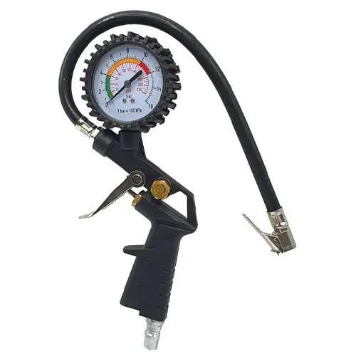 Пистолет для накачки шин с аналоговым манометром и шлангом 35 см (27556683)