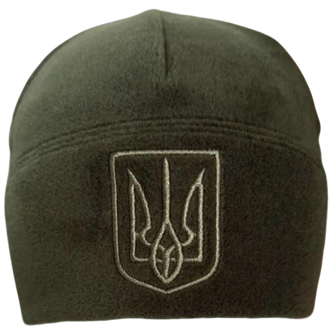 Шапка флісова зимова Ranger герб України р. 55-57 Олива (30492128)