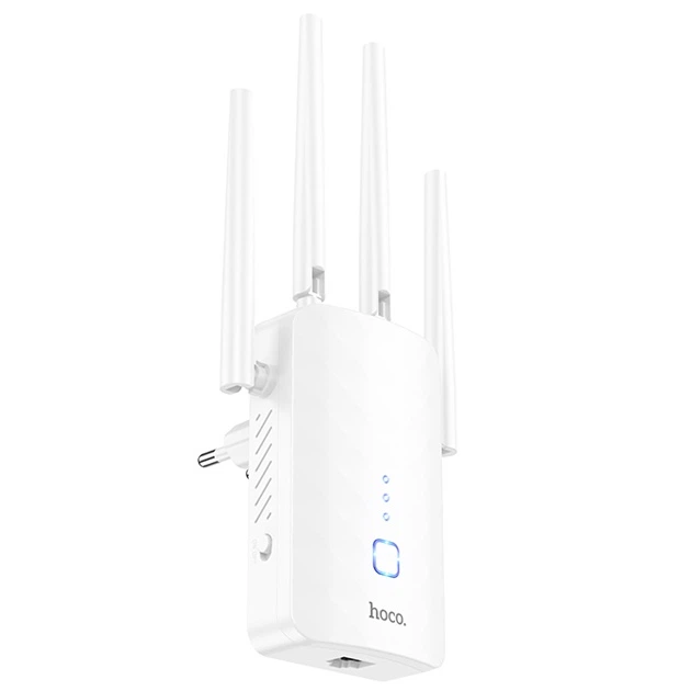 Ретранслятор Wi-Fi Hoco HI35 WiFi4 Repeater White
