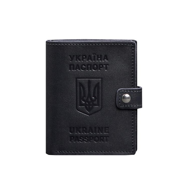 Переплет-портмоне кожаный на паспорт с гербом Украины 25.1 Темно-синий (A-028612) - фото 8 Переплет-портмоне кожаный на паспорт с гербом Украины 25.1 Темно-синий (A-028612) - фото 8