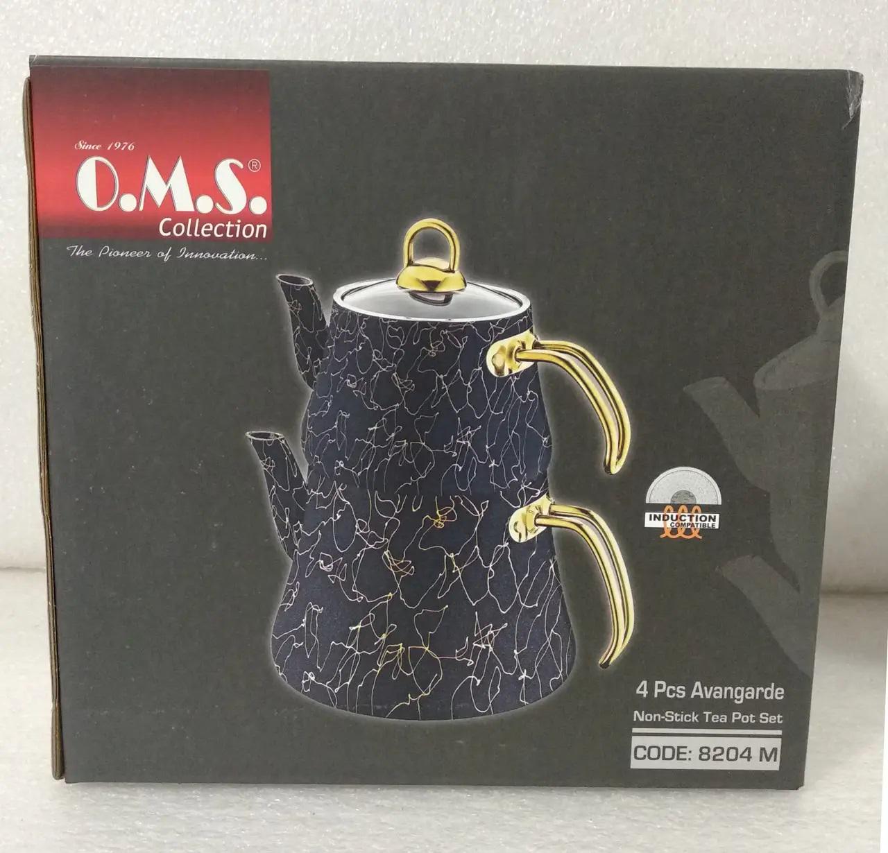 Чайник двухярусный O.M.S. Collection 8204 M 0,8/1,8 л Gold (88495) - фото 10 Чайник двухярусный O.M.S. Collection 8204 M 0,8/1,8 л Gold (88495) - фото 10