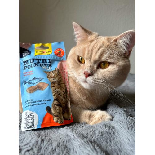 Ласощі для котів GimCat Nutri Pockets Fish лосось 60 г - фото 7