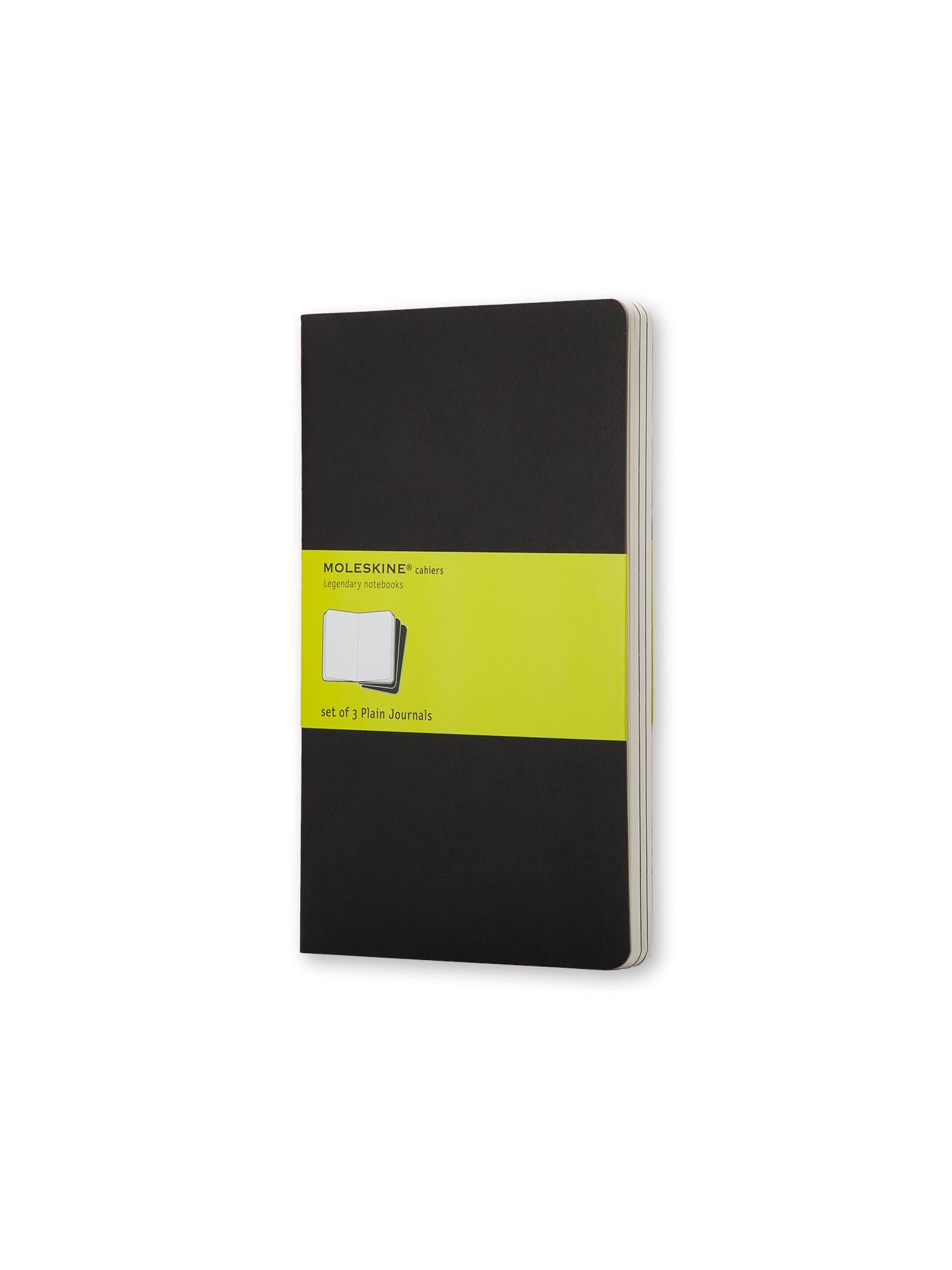 Блокнот Moleskine Cahier средний нелинированный Черный (QP318)