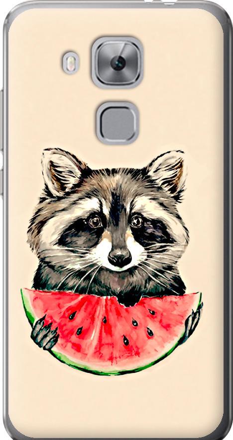 Чехол на Huawei Nova Plus Енотик с арбузом (4605u-961-42517) Чехол на Huawei Nova Plus Енотик с арбузом (4605u-961-42517)