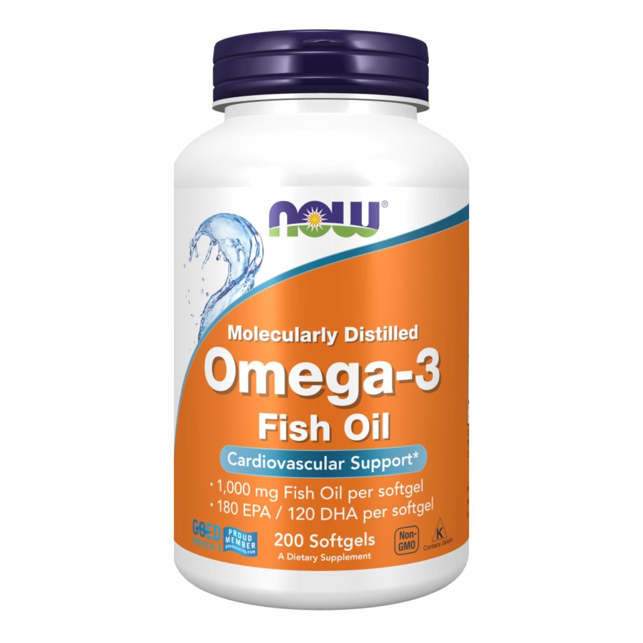 Омега-3 NOW Foods 1000 мг 200 капсул (2969021517)