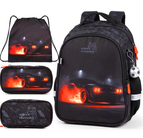 Ортопедический рюкзак с пеналом и мешком для мальчика School Standard для первокласника (Full 160-23)